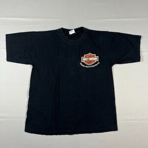 Freestyle T Shirt Mens S Black Cotton Harley Davidson Motorcycle Graphic Biker
